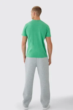 Slim Worldwide Chest Wash Embroidered T-Shirt | UK^boohooMAN Best