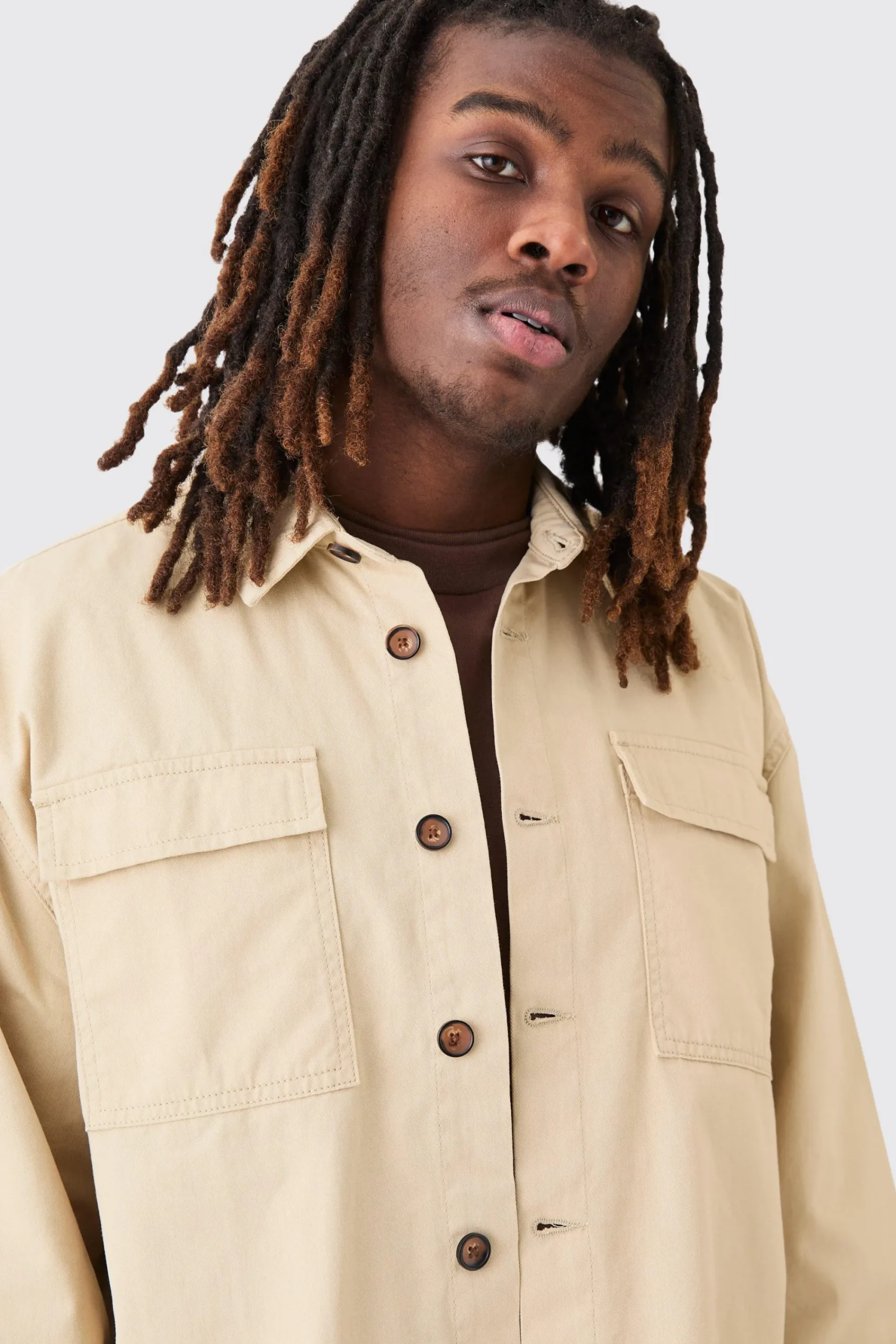 boohooMAN Smart Boxy Twill Pocket Shirt | UK| Shirts