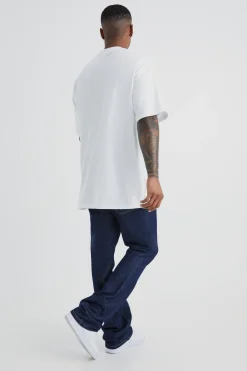boohooMAN Stacked Rigid Flare Jean | UK| Trousers|Jeans