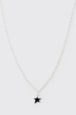 boohooMAN Star Pendant Chain Necklace | UK| Jewellery & Watches
