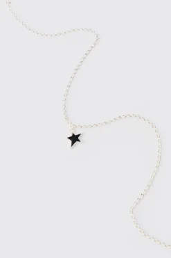 boohooMAN Star Pendant Chain Necklace | UK| Jewellery & Watches