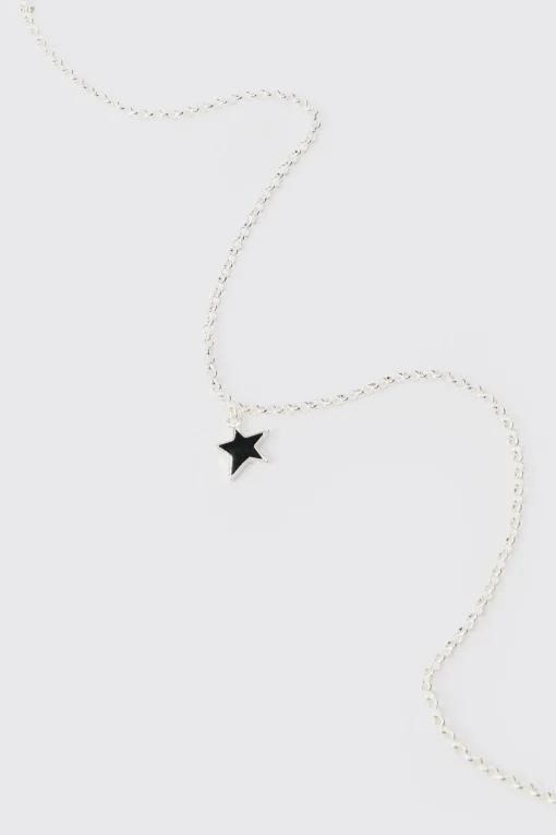 boohooMAN Star Pendant Chain Necklace | UK| Jewellery & Watches