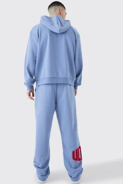 boohooMAN Straight Leg Borg Applique Joggers | UK| Joggers