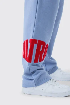 boohooMAN Straight Leg Borg Applique Joggers | UK| Joggers