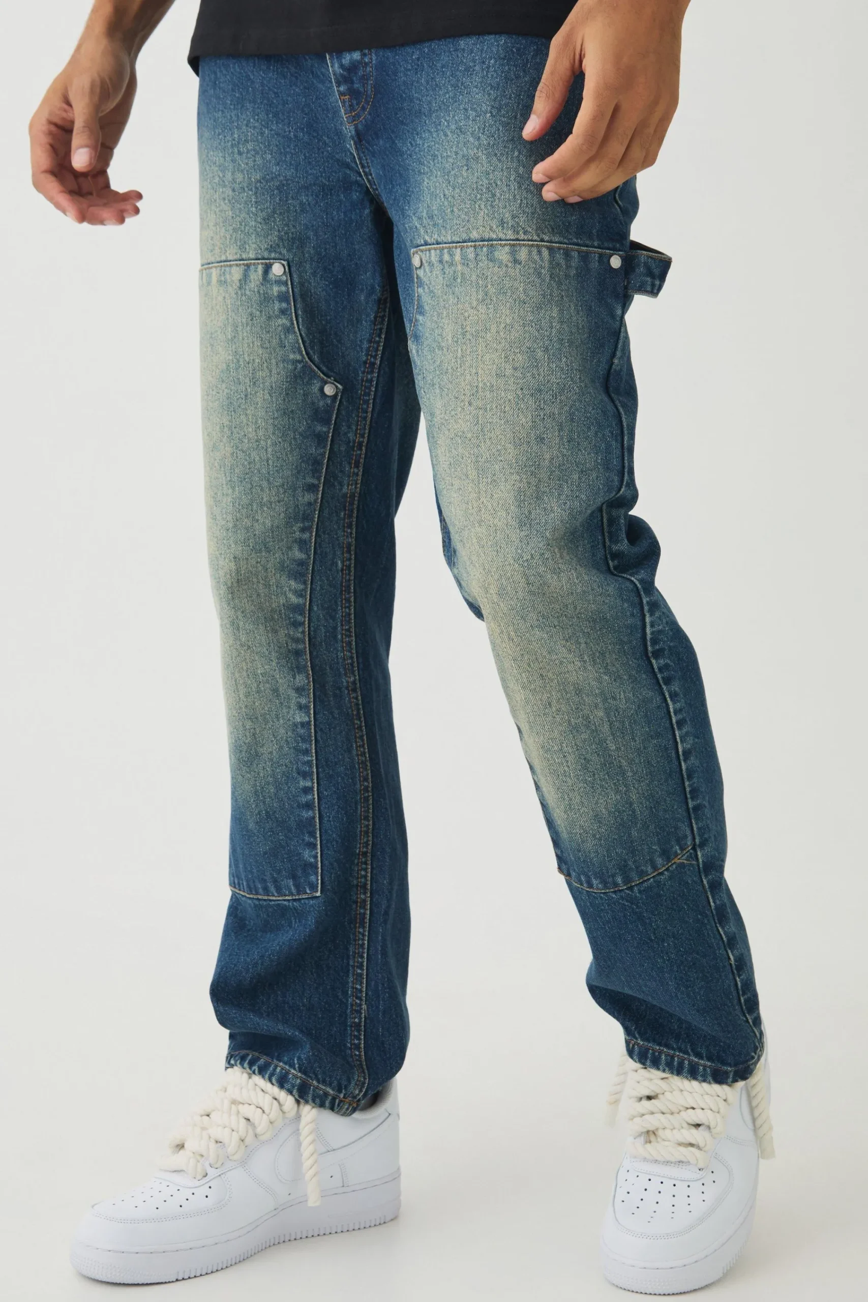 boohooMAN Straight Leg Carpenter Jeans | UK| Jeans