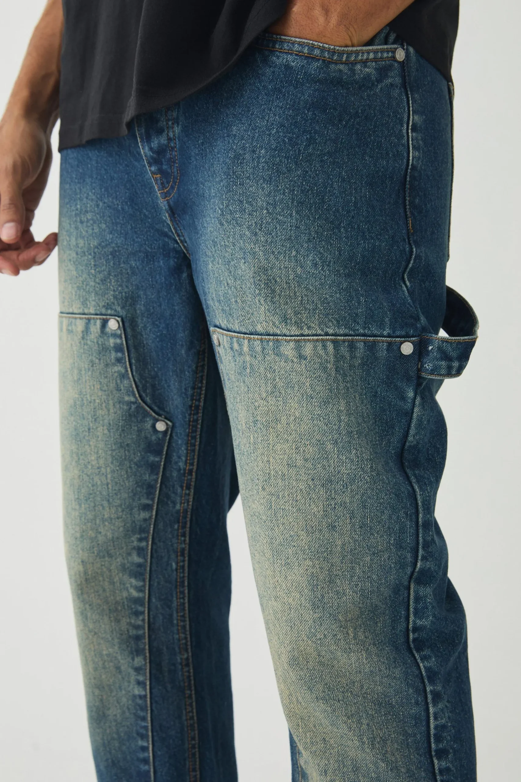 boohooMAN Straight Leg Carpenter Jeans | UK| Jeans