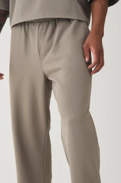 boohooMAN Straight Leg Jersey Twill Jogger | UK| Trousers|Joggers
