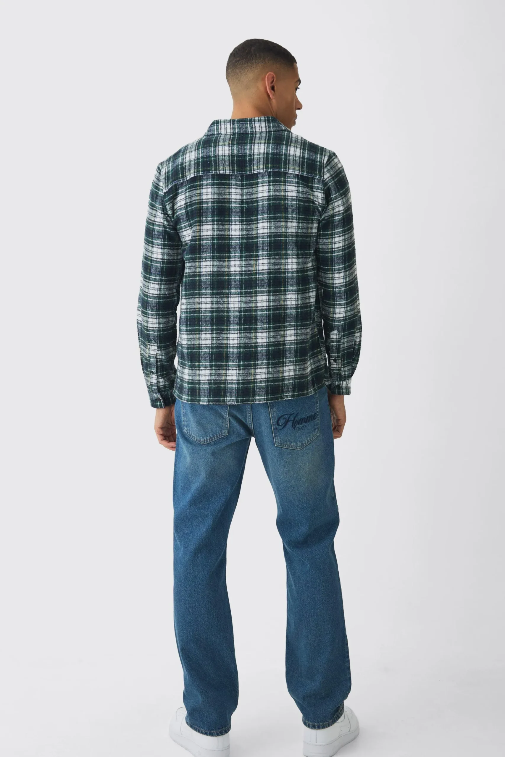 boohooMAN Straight Leg Paint Splatter Jeans With Tonal Embroidery | UK| Sets & Co-Ords|Jeans