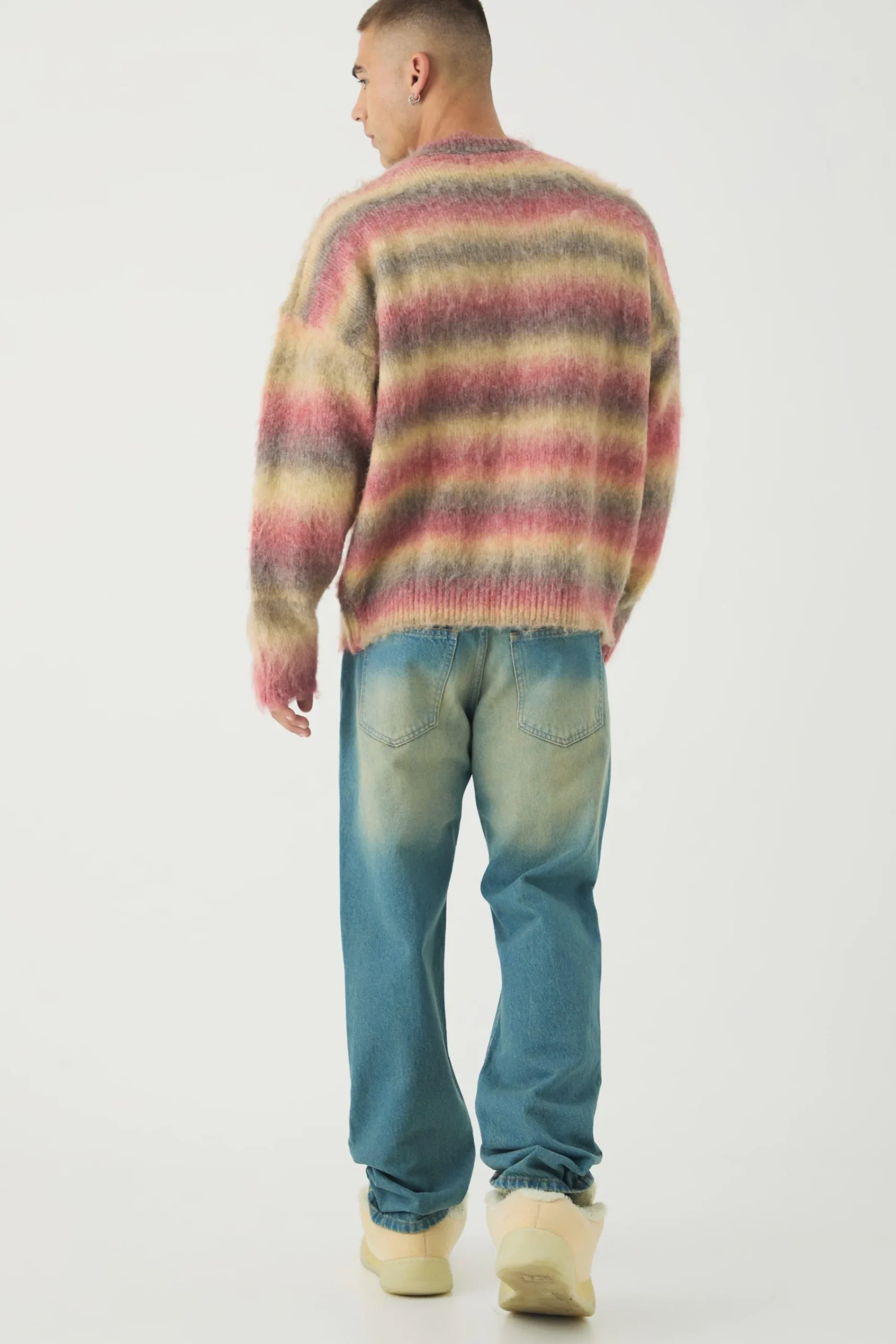 boohooMAN Straight Leg Rigid Ripped Knee Distressed Jeans | UK| Trousers|Jeans