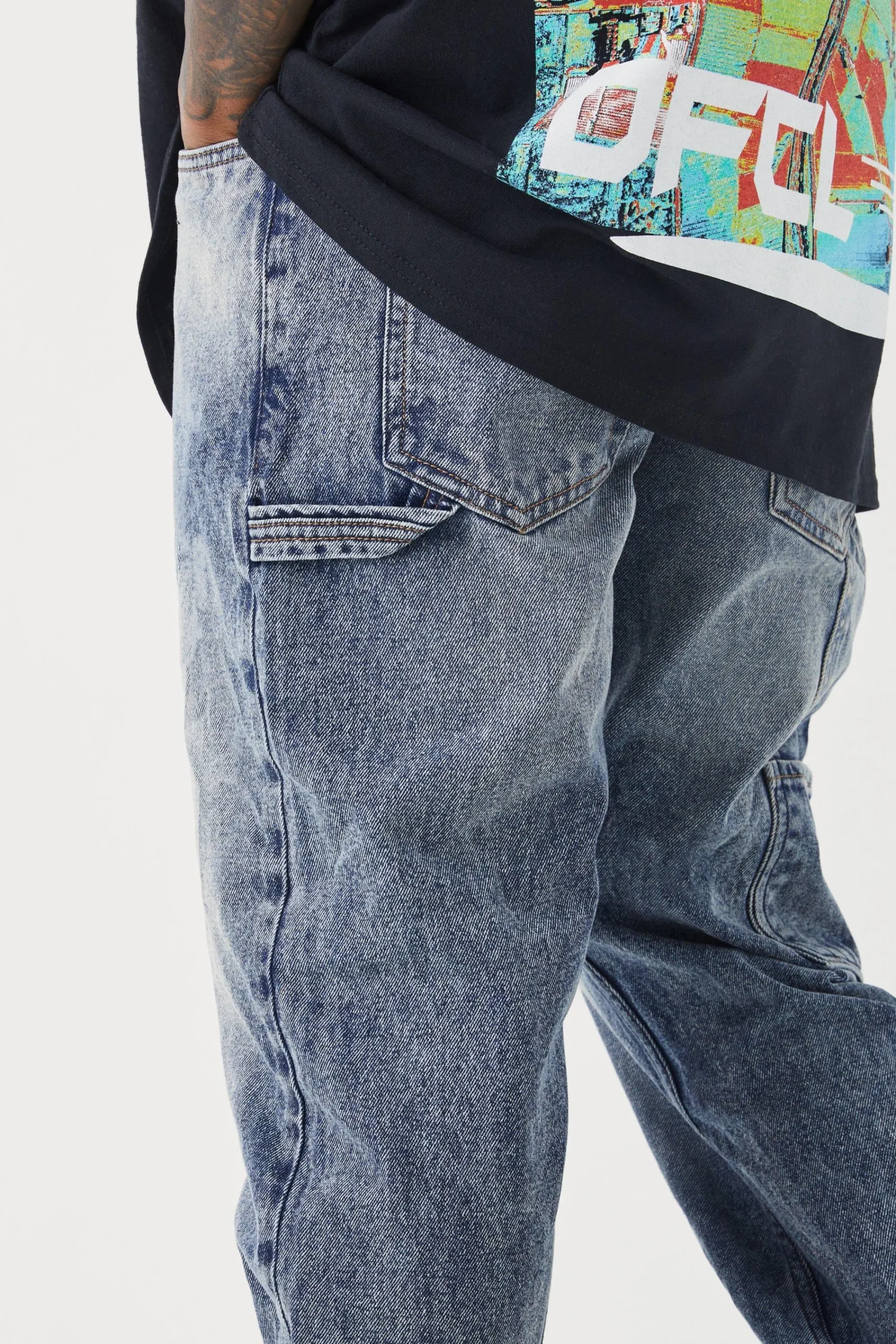 boohooMAN Straight Rigid Carpenter Jeans | UK| Trousers|Jeans