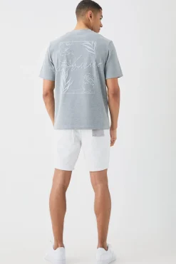 boohooMAN Straight Rigid Denim Shorts With Woven Label | UK| Shorts