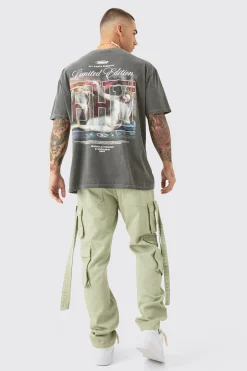 boohooMAN Straight Rigid Multi Pocket Overdye Cargo Jean In | UK| Trousers|Jeans