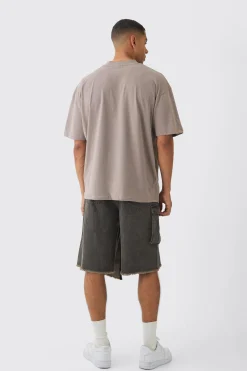 boohooMAN Strap Overlayed Denim Cargo Jorts | UK| Shorts