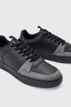 boohooMAN Suede Panel Chunky Trainer In | UK| Trainers & Hi-Tops