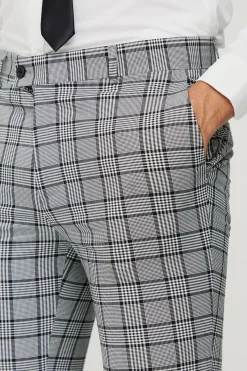 boohooMAN Super Skinny Check Crop Trouser | UK| Suits & Tailoring|Trousers