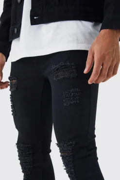 boohooMAN Super Skinny Jeans With All Over Rips | UK| Trousers|Jeans