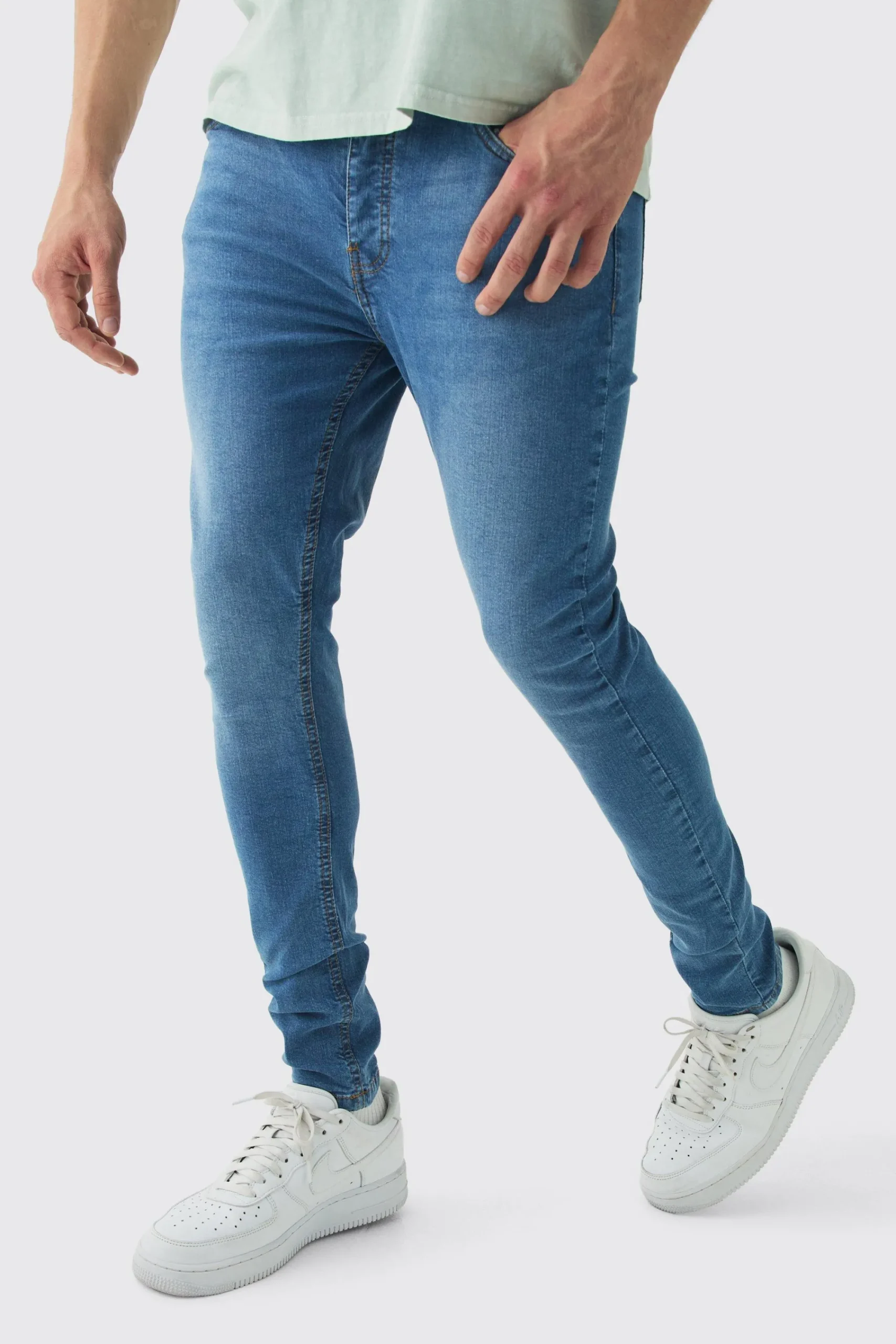 boohooMAN Super Skinny Stretch Jean In | UK| Trousers|Jeans
