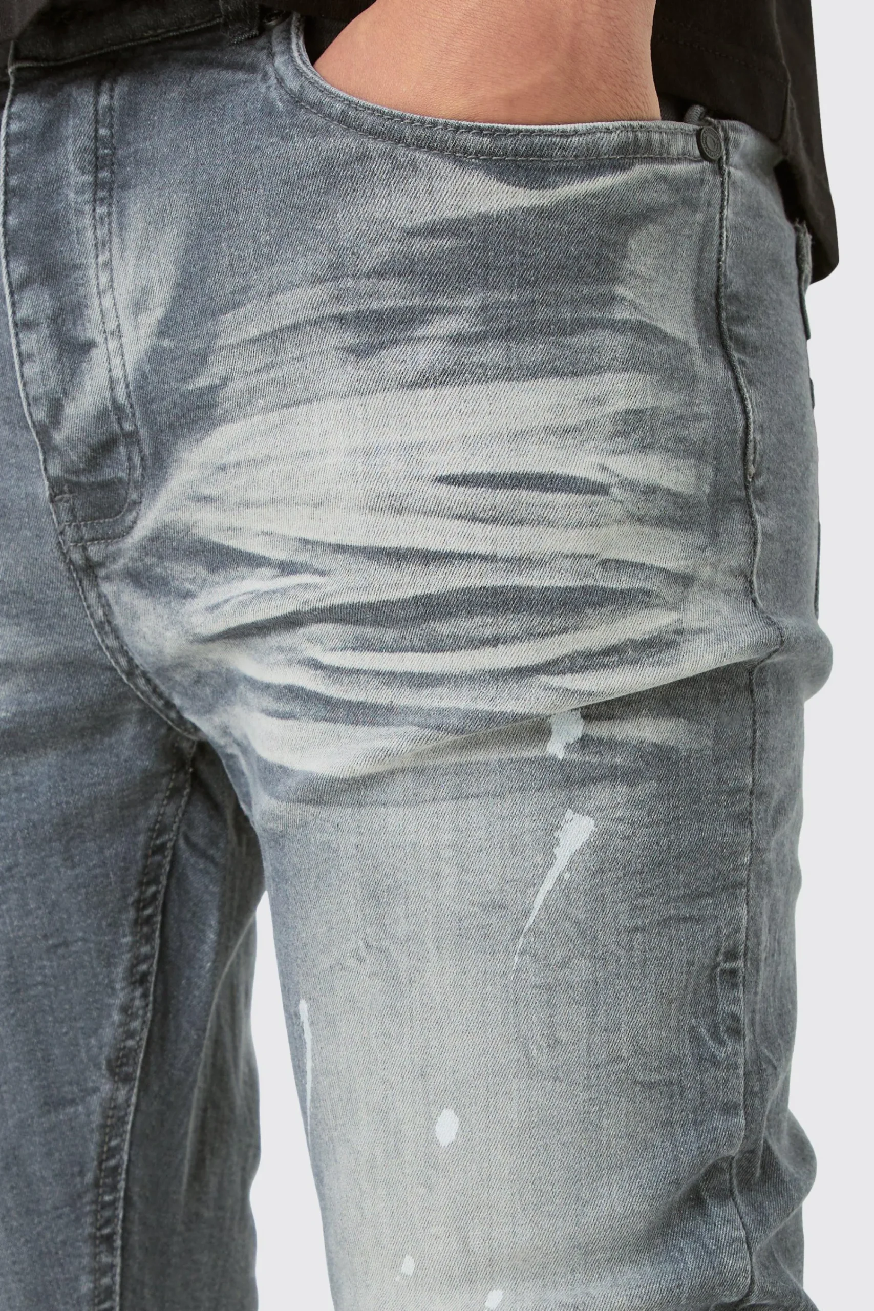 boohooMAN Super Skinny Stretch Ripped Jean In Dirty Wash | UK| Trousers|Jeans