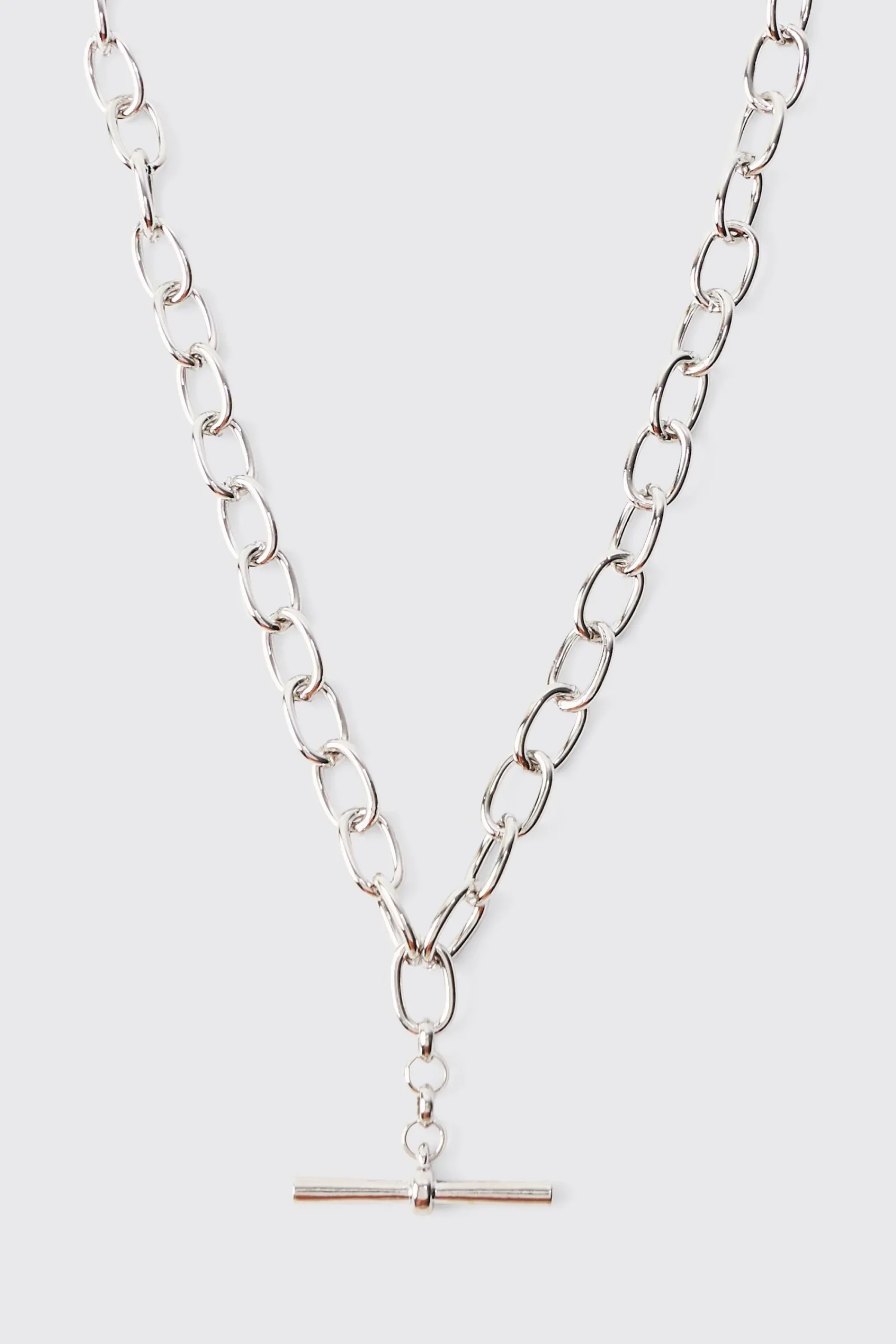 boohooMAN T Bar Chain Necklace In | UK| Jewellery & Watches