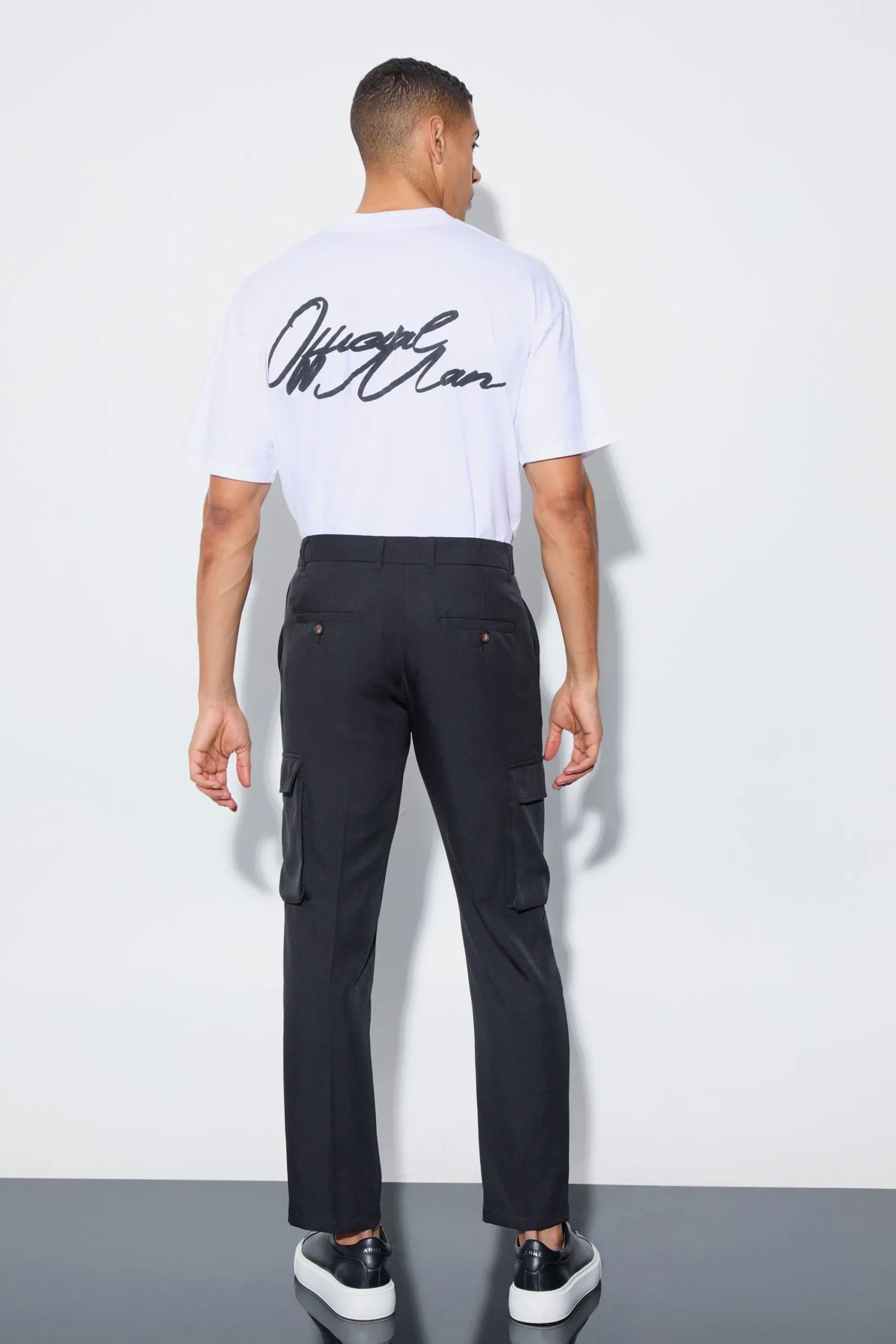 boohooMAN Tailored Cargo Straight Fit Trousers | UK| Suits & Tailoring