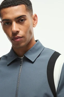 boohooMAN Tailored Collared Varsity Bomber Jacket | UK| Sets & Co-Ords|Coats & Jackets