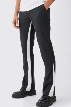 boohooMAN Tailored Gusset Detail Flared Trousers | UK| Suits & Tailoring|Trousers