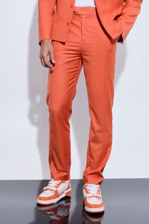 boohooMAN Tailored Overlay Detail Straight Leg Trousers | UK| Suits & Tailoring