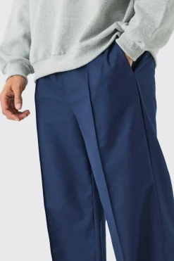 boohooMAN Tailored Pintuck Wide Leg Joggers | UK| Suits & Tailoring