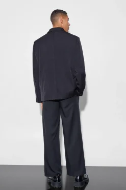 boohooMAN Tailored Pleat Front Wide Leg Trousers | UK| Suits & Tailoring|Trousers