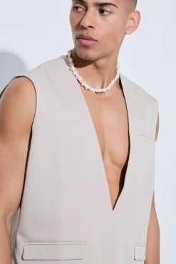 boohooMAN Tailored Pull Over Waistcoat | UK| Suits & Tailoring
