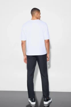 boohooMAN Tailored Straight Leg Trousers | UK| Suits & Tailoring|Trousers