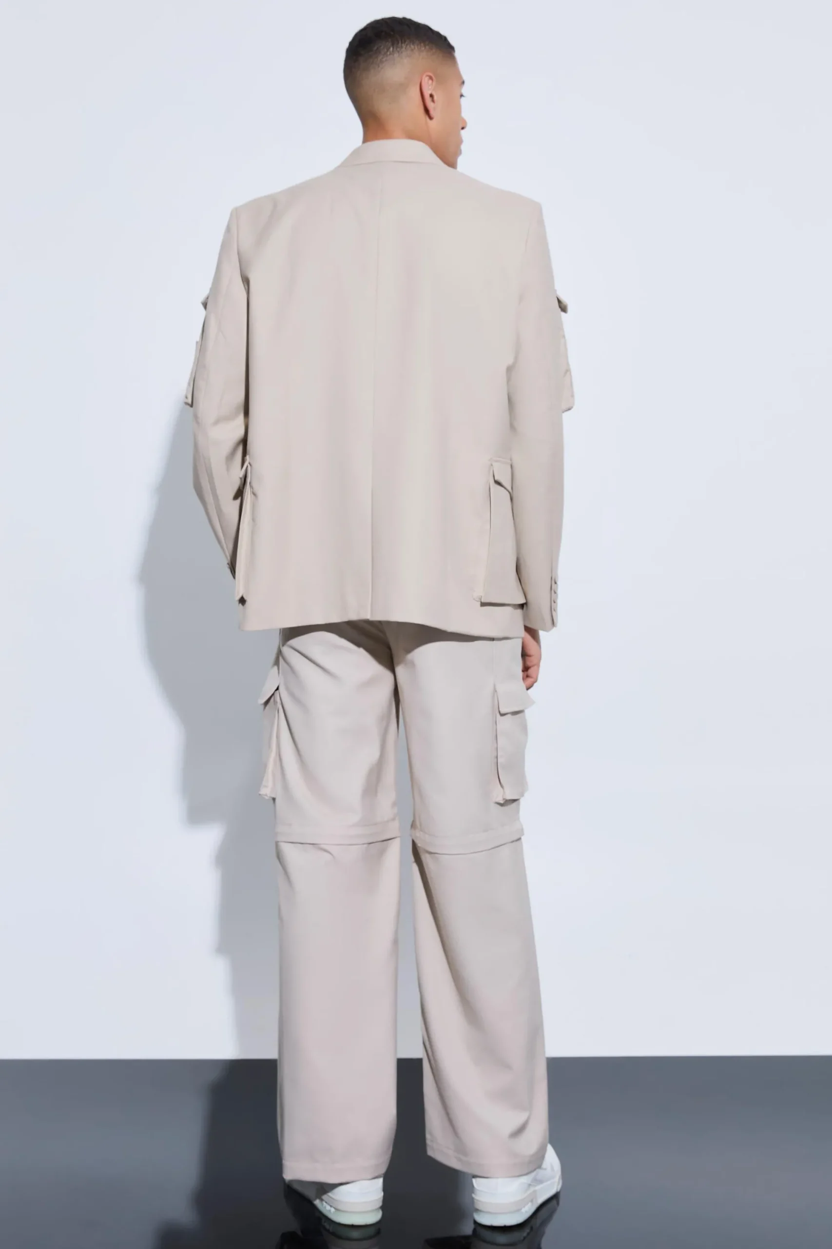 boohooMAN Tailored Zip Off Cargo Hybrid Trousers | UK| Suits & Tailoring|Trousers