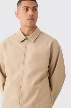 boohooMAN Tailored Zip Up Boxy Fit Harrington Smart Set | UK| Suits & Tailoring