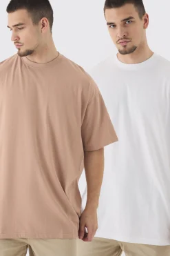 Tall 2 Pack Oversized T-shirt | UK^boohooMAN Online
