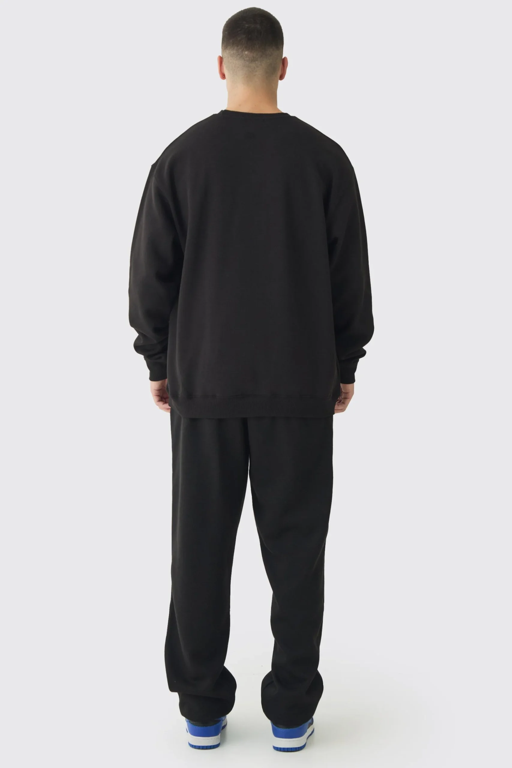 boohooMAN Tall B Embroidered Sweat Tracksuit | UK| Tracksuits