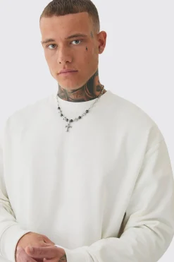 boohooMAN Tall Back Print Oversized Sweat | UK| Hoodies & Sweatshirts