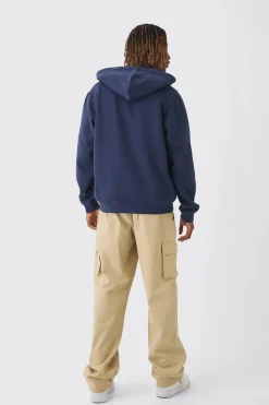 boohooMAN Tall Basic Zip Through Hoodie In | UK| Hoodies & Sweatshirts