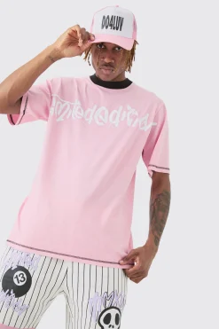 boohooMAN Tall Boxy Limited Basketball Tee & Short Set | UK| Tracksuits