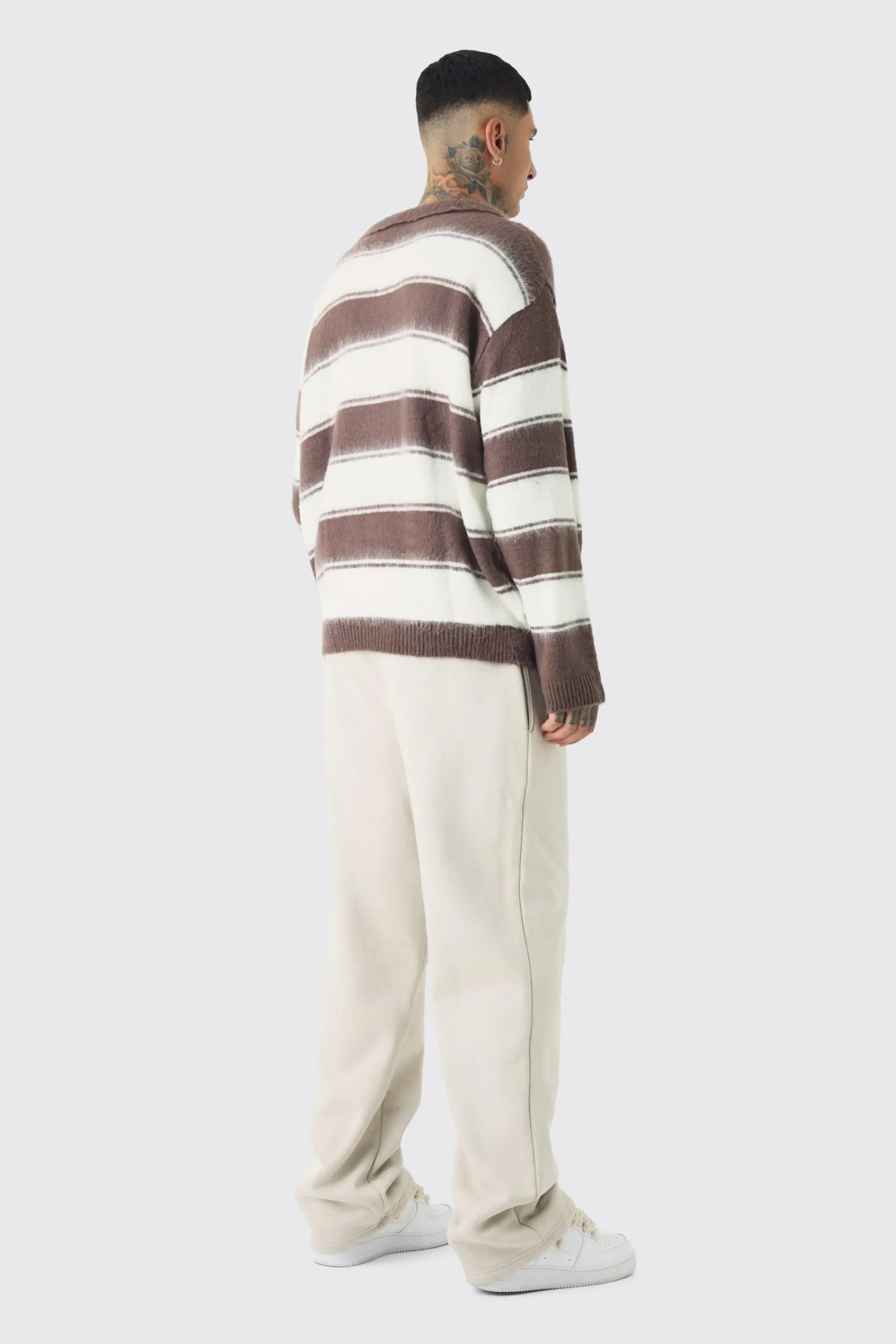 boohooMAN Tall Brushed Knit Official Football Top | UK| Knitwear