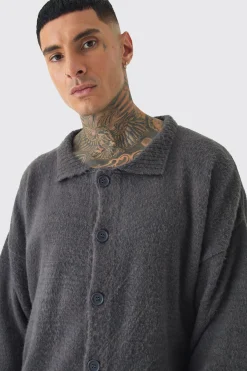 boohooMAN Tall Brushed Knit Overshirt | UK| Shirts