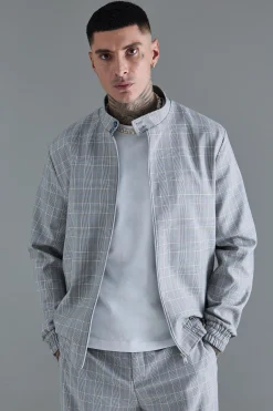 boohooMAN Tall Check Tailored Wide Leg Trousers | UK| Suits & Tailoring