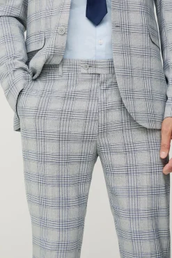 boohooMAN Tall Checked Skinny Fit Trousers | UK| Suits & Tailoring|Trousers