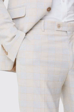 boohooMAN Tall Checked Skinny Fit Trousers | UK| Suits & Tailoring|Trousers