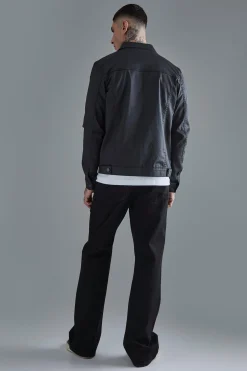 boohooMAN Tall Coated Denim Jacket | UK| Coats & Jackets