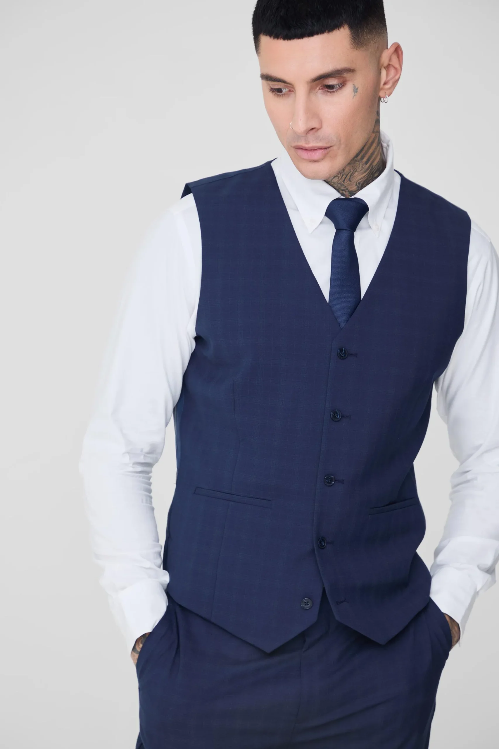 boohooMAN Tall Check Waistcoat | UK| Suits & Tailoring|Sets & Co-Ords