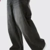 boohooMAN Tall Denim Parachute Jean | UK| Trousers|Jeans