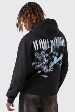 boohooMAN Tall Dove Worldwide Regular Fit Hoodie | UK| Hoodies & Sweatshirts