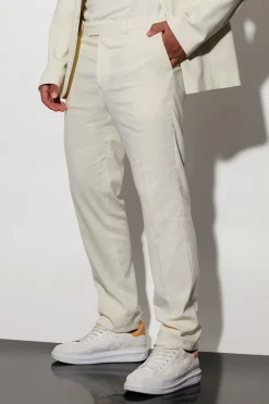 boohooMAN Tall Slim Linen Suit Set | UK| Suits & Tailoring