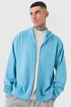 boohooMAN Tall EDITION Oversized Heavyweight Zip Thru Hoodie | UK| Hoodies & Sweatshirts