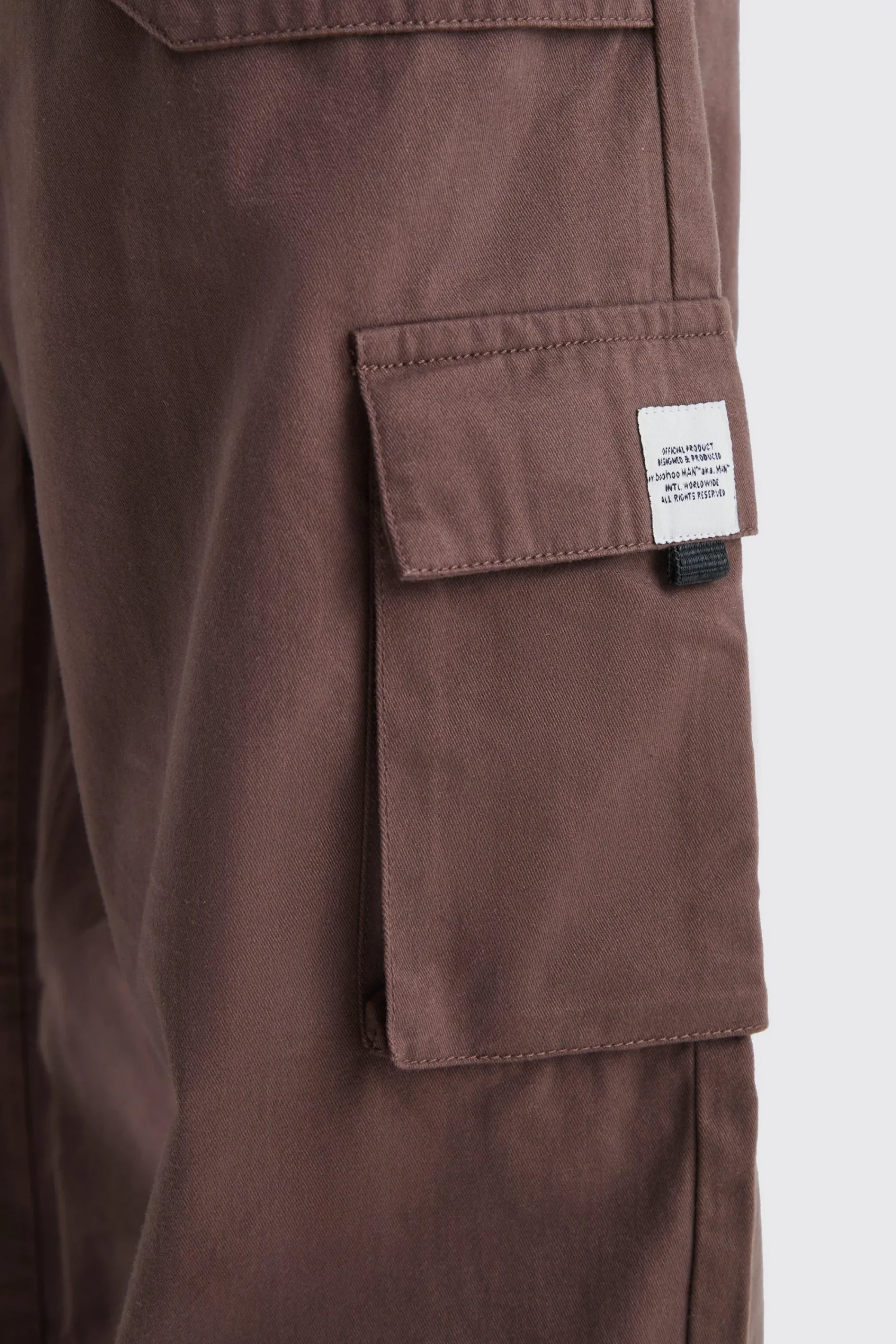 boohooMAN Tall Elastic Waist Relaxed Fit Buckle Cargo Jogger | UK| Trousers|Joggers